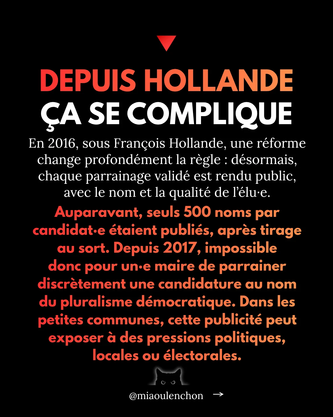 500 parrainages : le premier obstacle de 2027 — diapositive 7