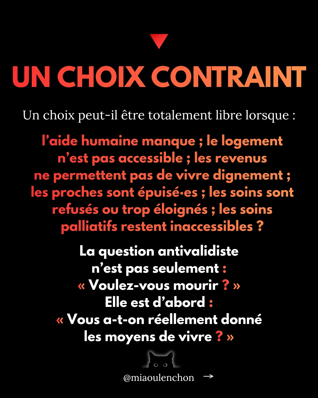 Mourir libre ? — diapositive 10