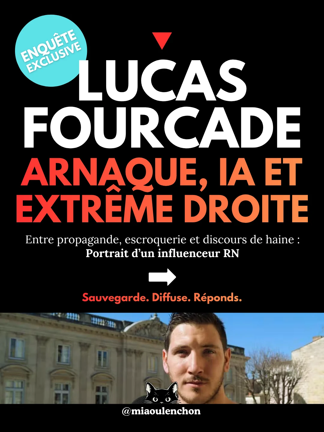 Lucas Fourcade : arnaque, IA et extrême droite — diapositive 1
