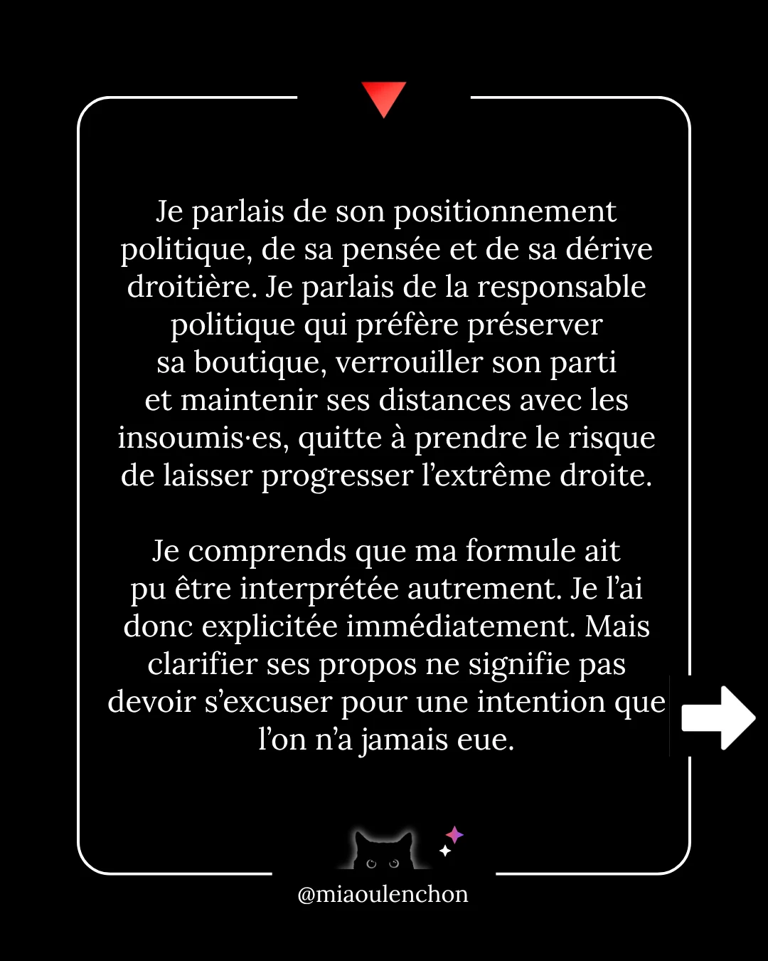 Non, je ne présenterai pas d’excuses — diapositive 2