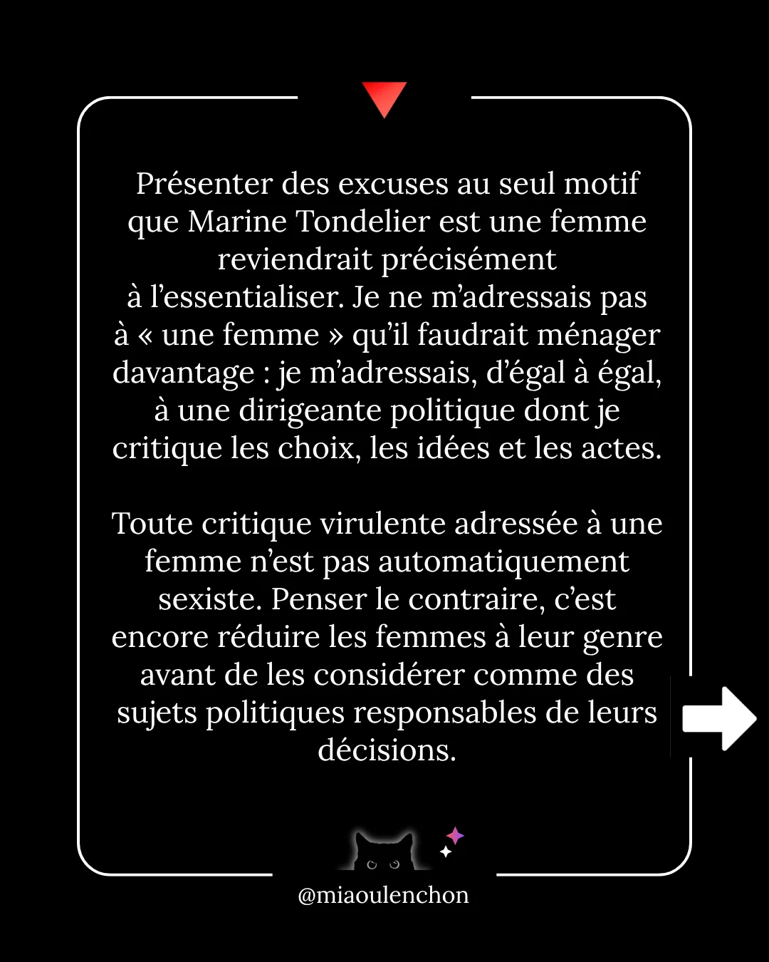 Non, je ne présenterai pas d’excuses — diapositive 3