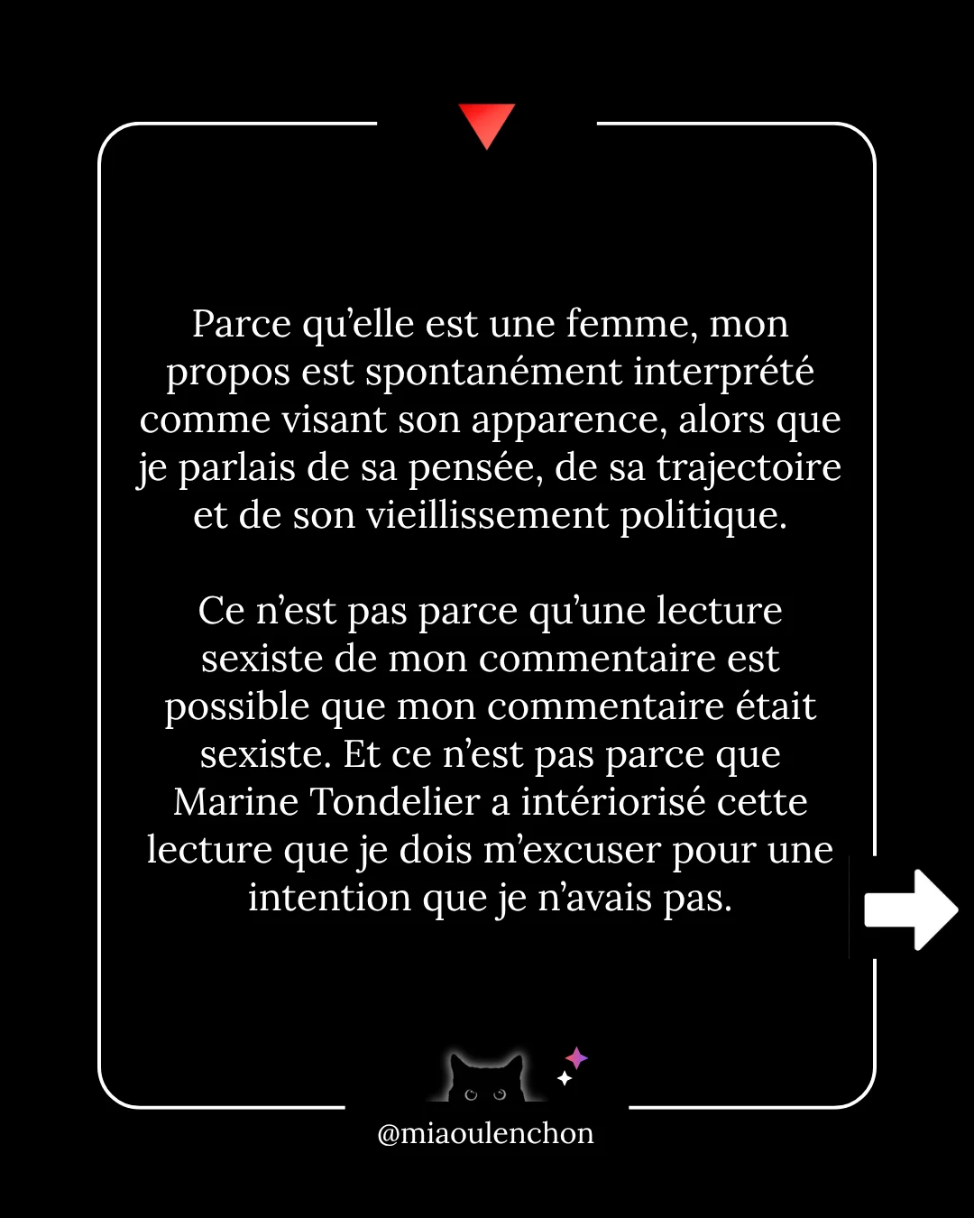 Non, je ne présenterai pas d’excuses — diapositive 8