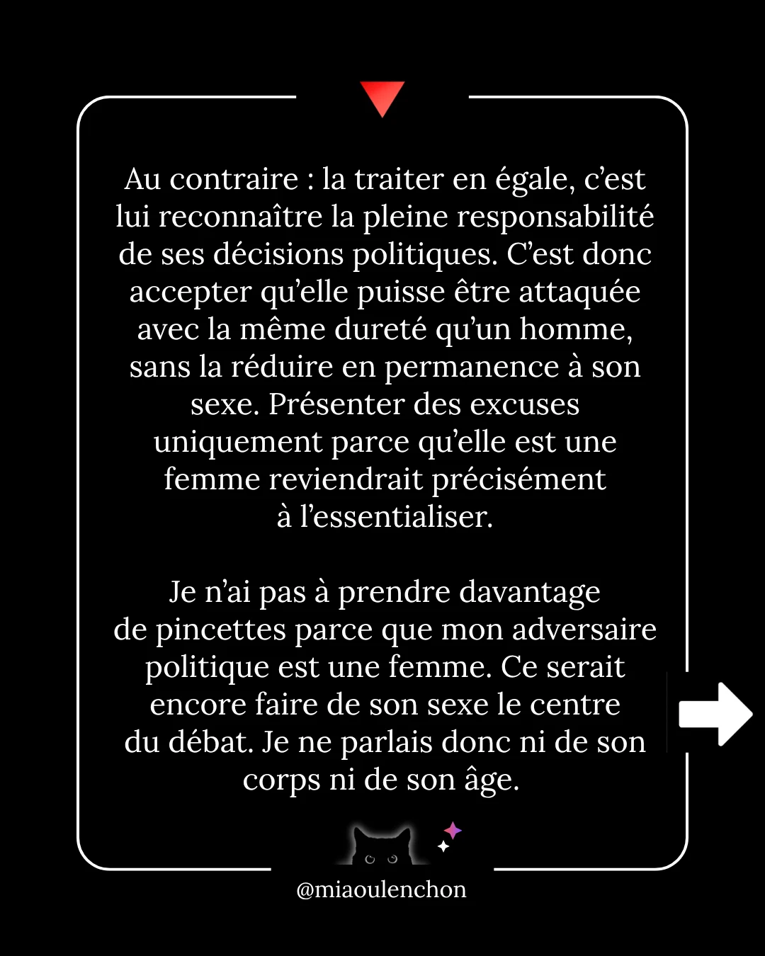 Non, je ne présenterai pas d’excuses — diapositive 9