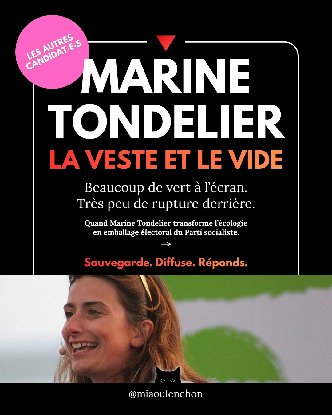 Marine Tondelier : la veste et le vide — diapositive 1