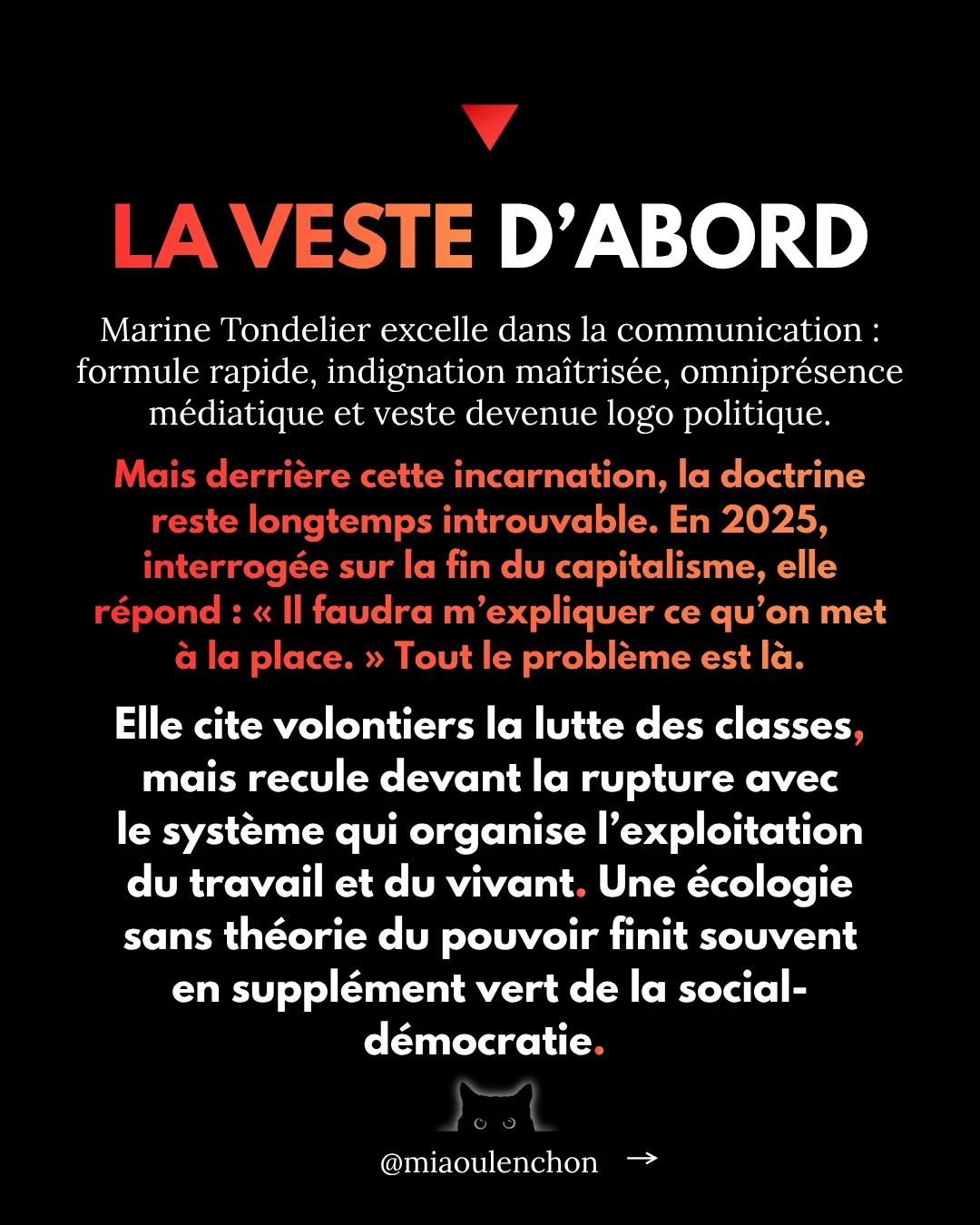 Marine Tondelier : la veste et le vide — diapositive 7