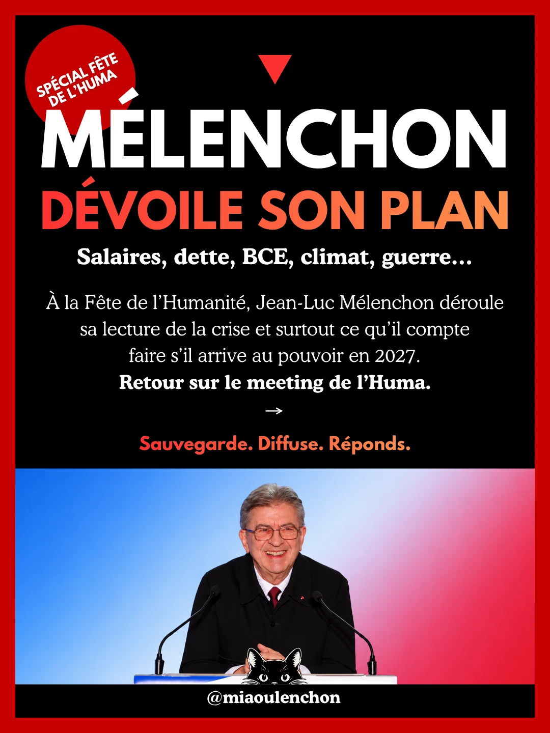 Mélenchon dévoile son plan — diapositive 1