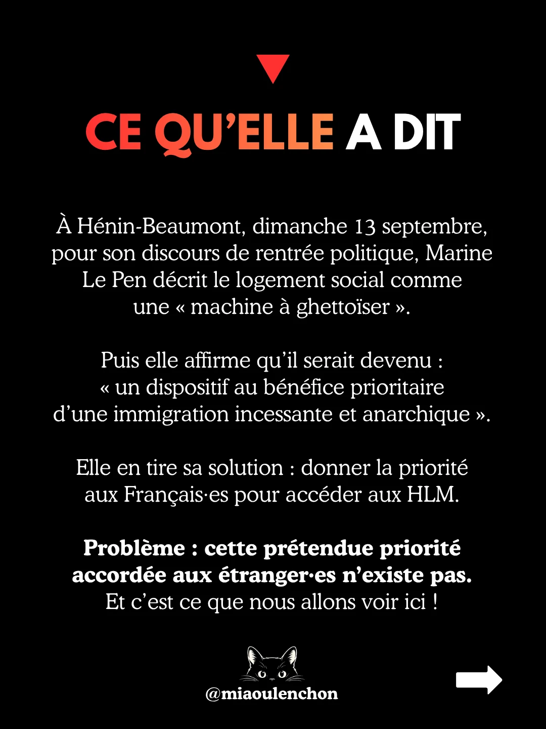 Logements sociaux : le mensonge de Marine Le Pen — diapositive 2