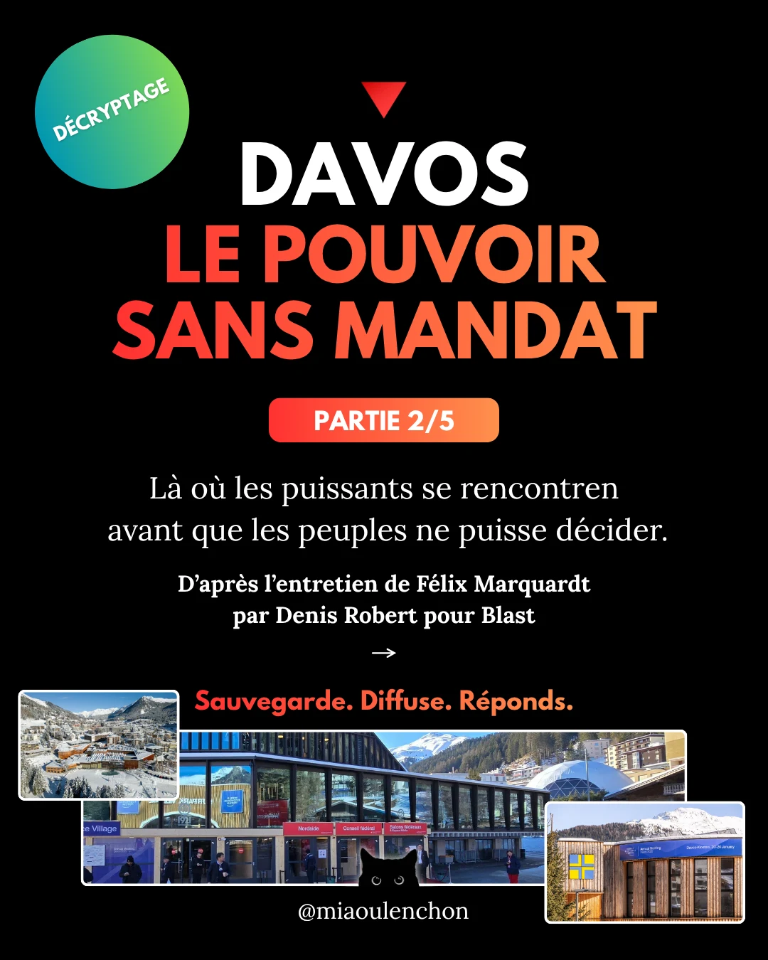 Davos : le pouvoir sans mandat — Oligarchie 2/5 — diapositive 1