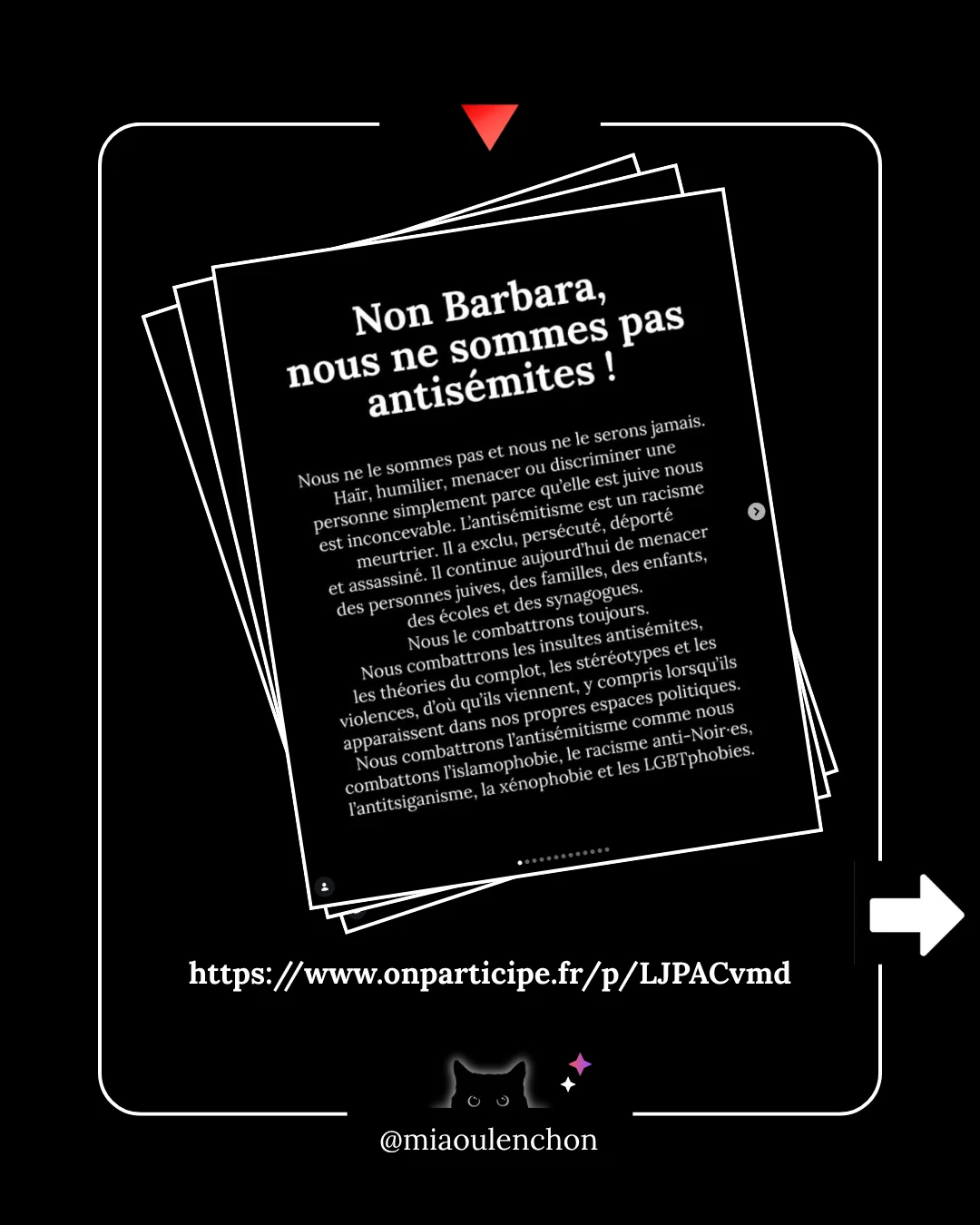 Non Barbara : la tribune est ouverte à la signature — diapositive 3