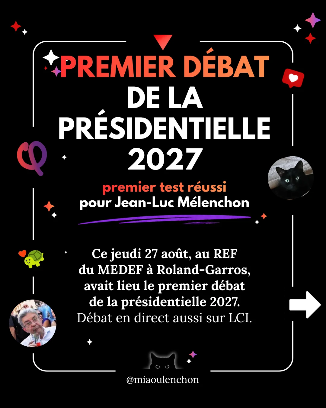 Premier débat de la présidentielle 2027 — diapositive 1