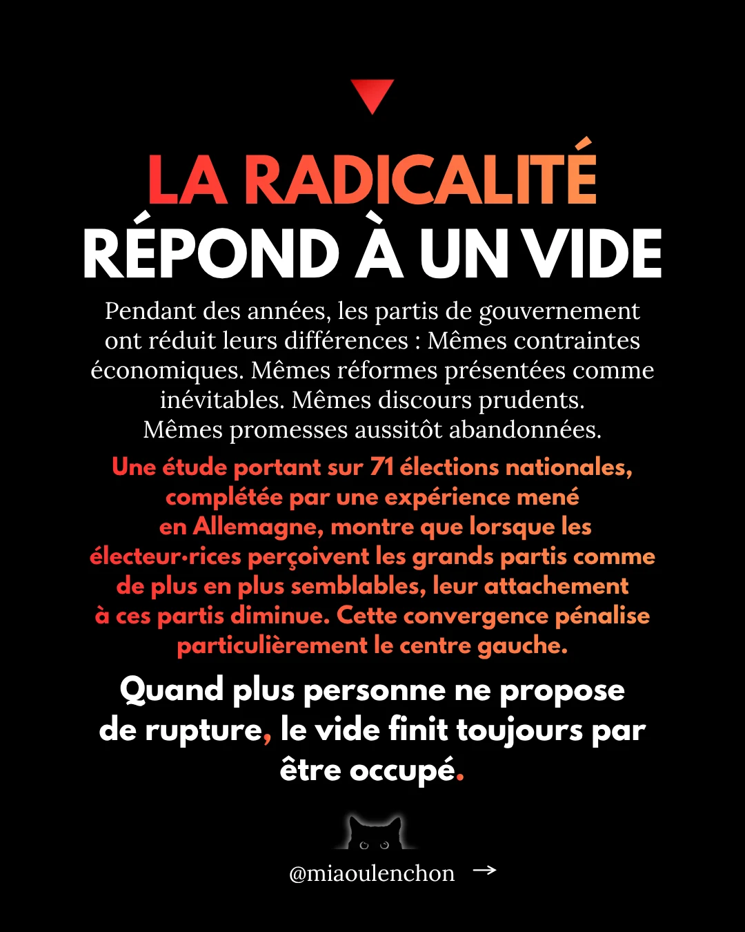 La radicalité : la cohérence centrale pour gagner en 2027 — diapositive 6
