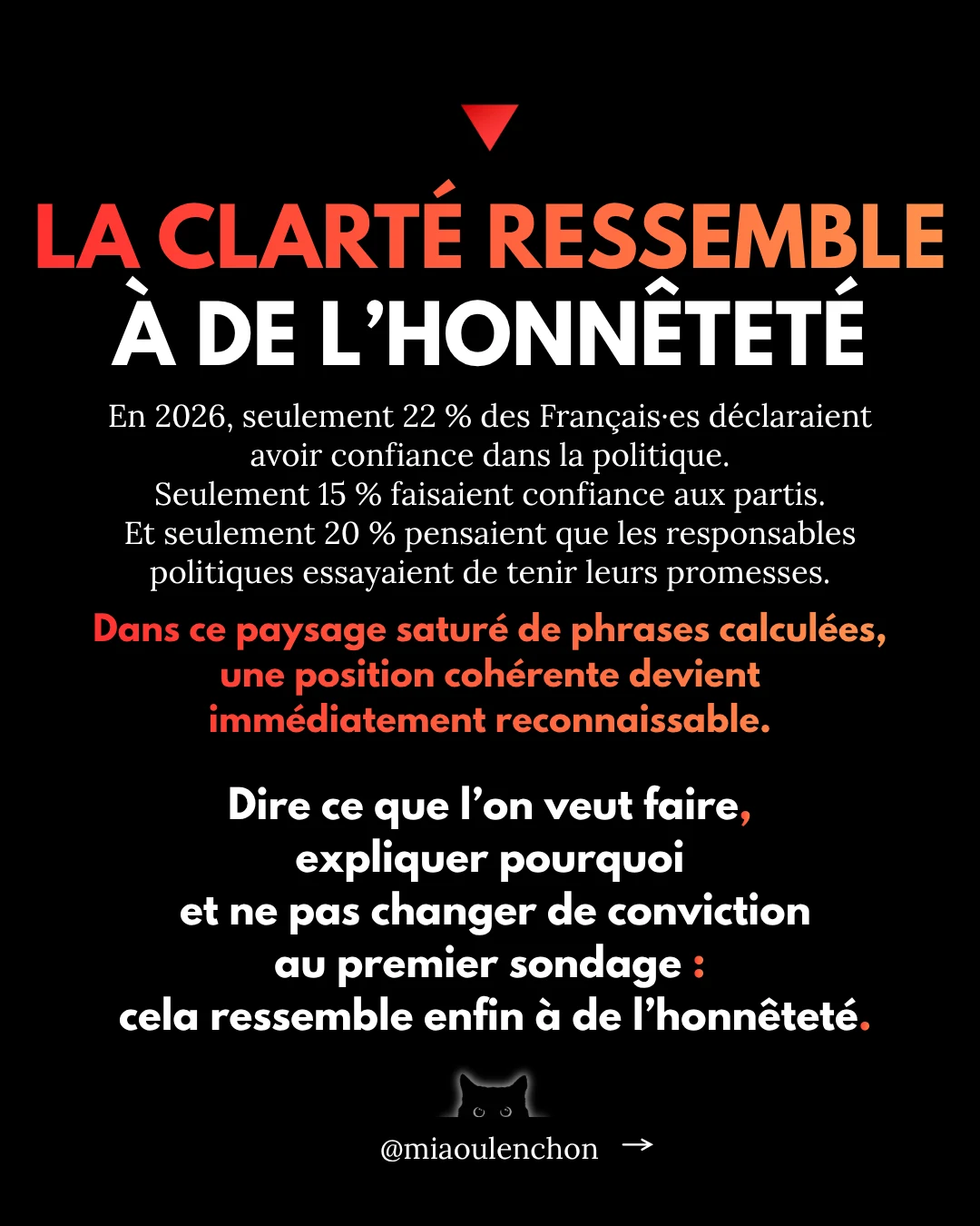 La radicalité : la cohérence centrale pour gagner en 2027 — diapositive 8
