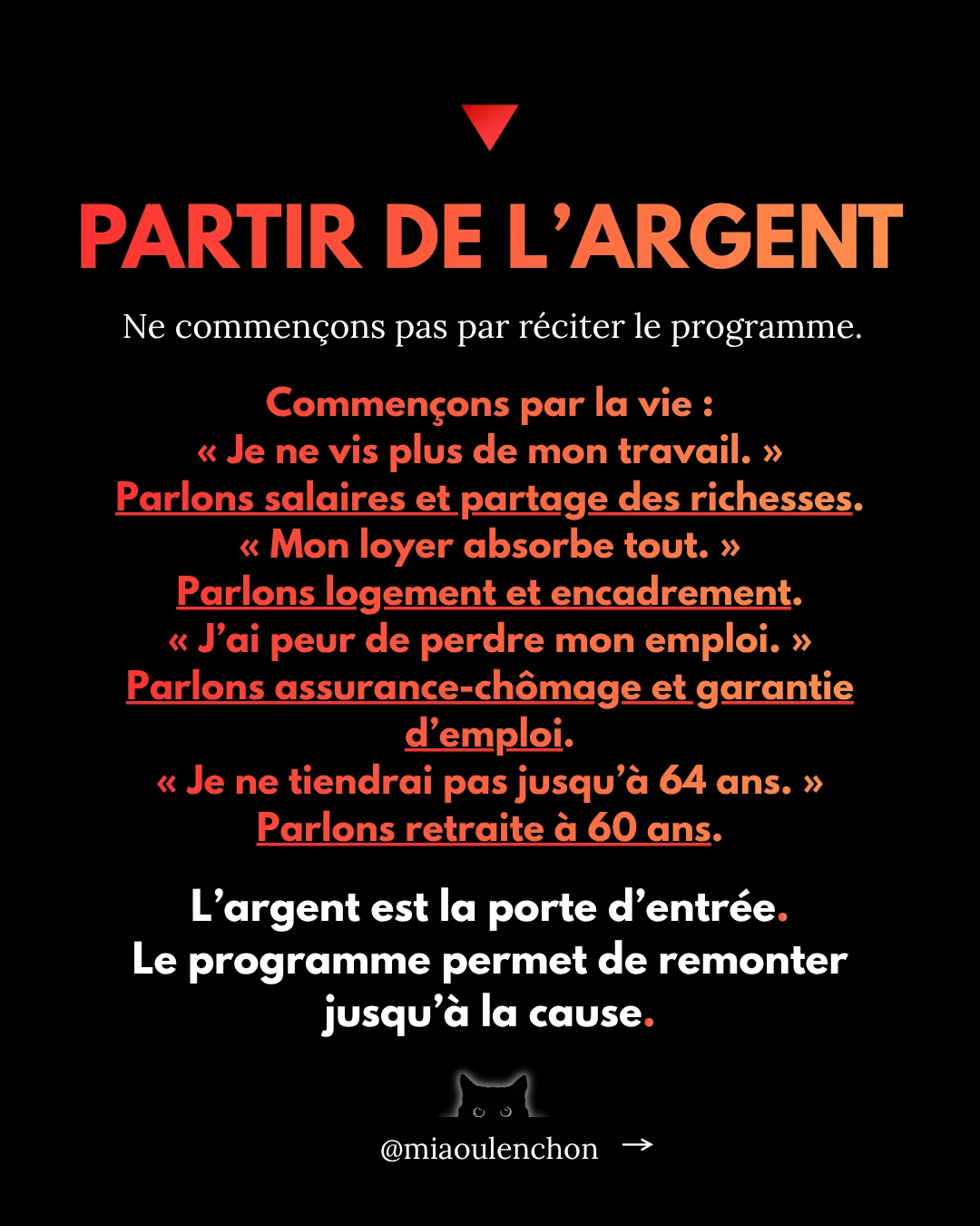 La radicalité : la cohérence centrale pour gagner en 2027 — diapositive 11