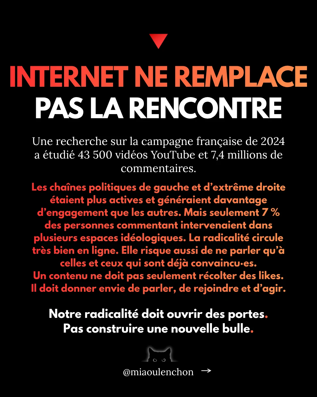 La radicalité : la cohérence centrale pour gagner en 2027 — diapositive 16