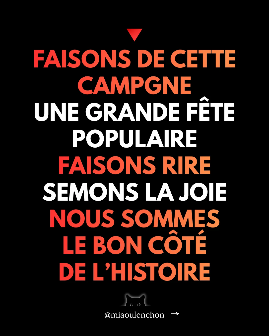 La radicalité : la cohérence centrale pour gagner en 2027 — diapositive 18