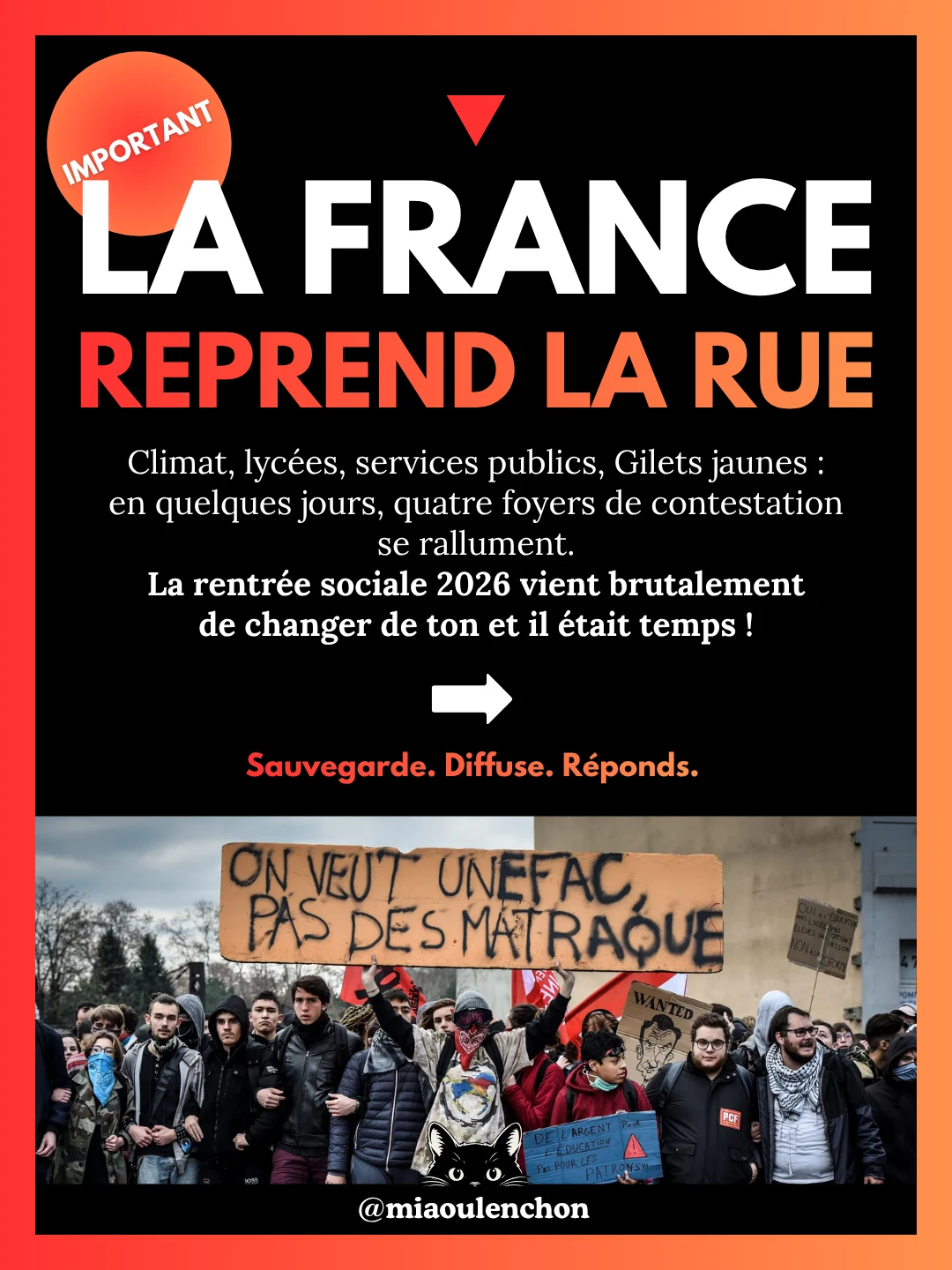 La France reprend la rue — diapositive 1