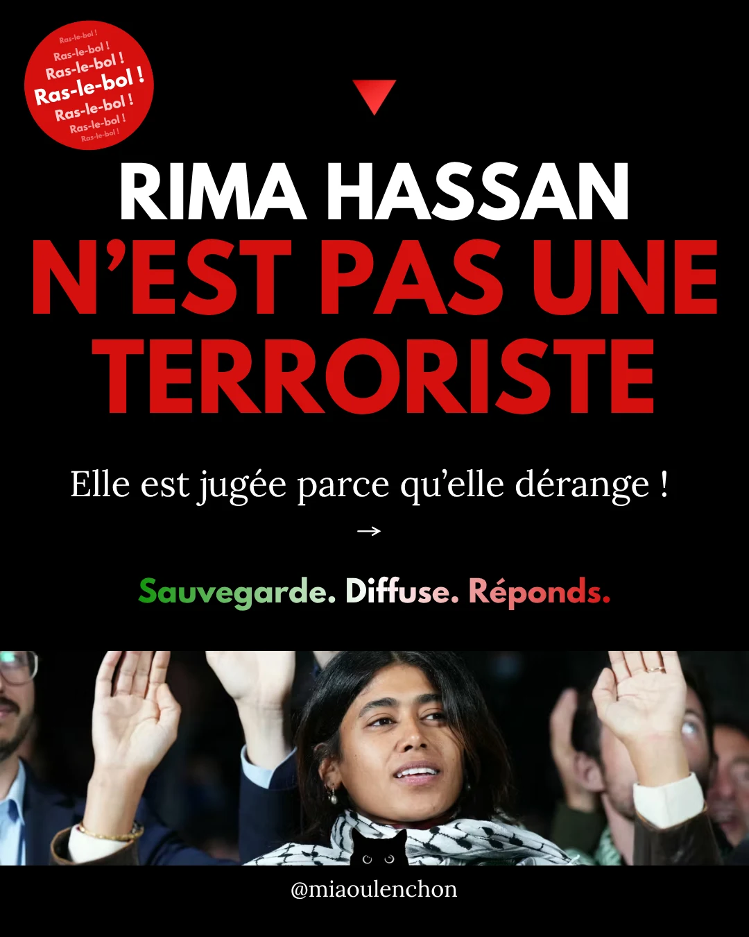 Rima Hassan n’est pas une terroriste — diapositive 1
