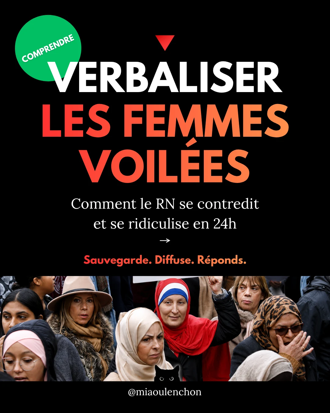 Verbaliser les femmes voilées — diapositive 1