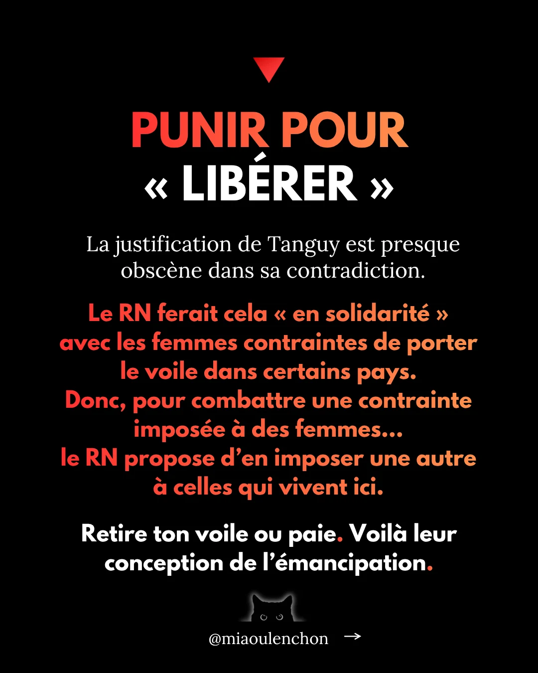 Verbaliser les femmes voilées — diapositive 3