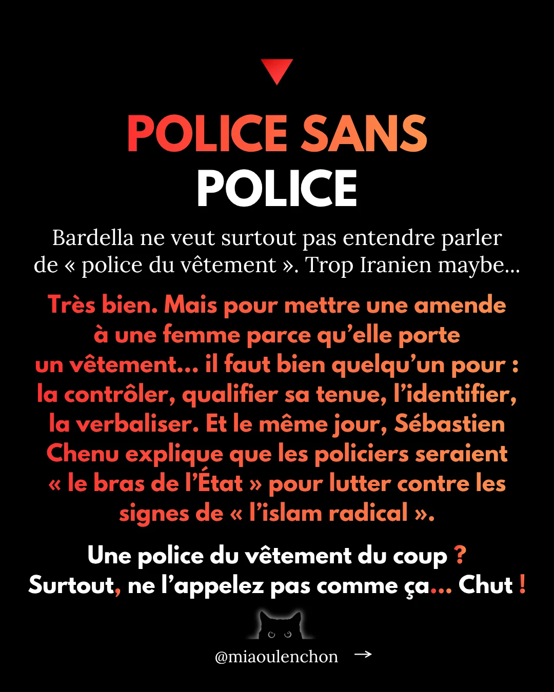 Verbaliser les femmes voilées — diapositive 10