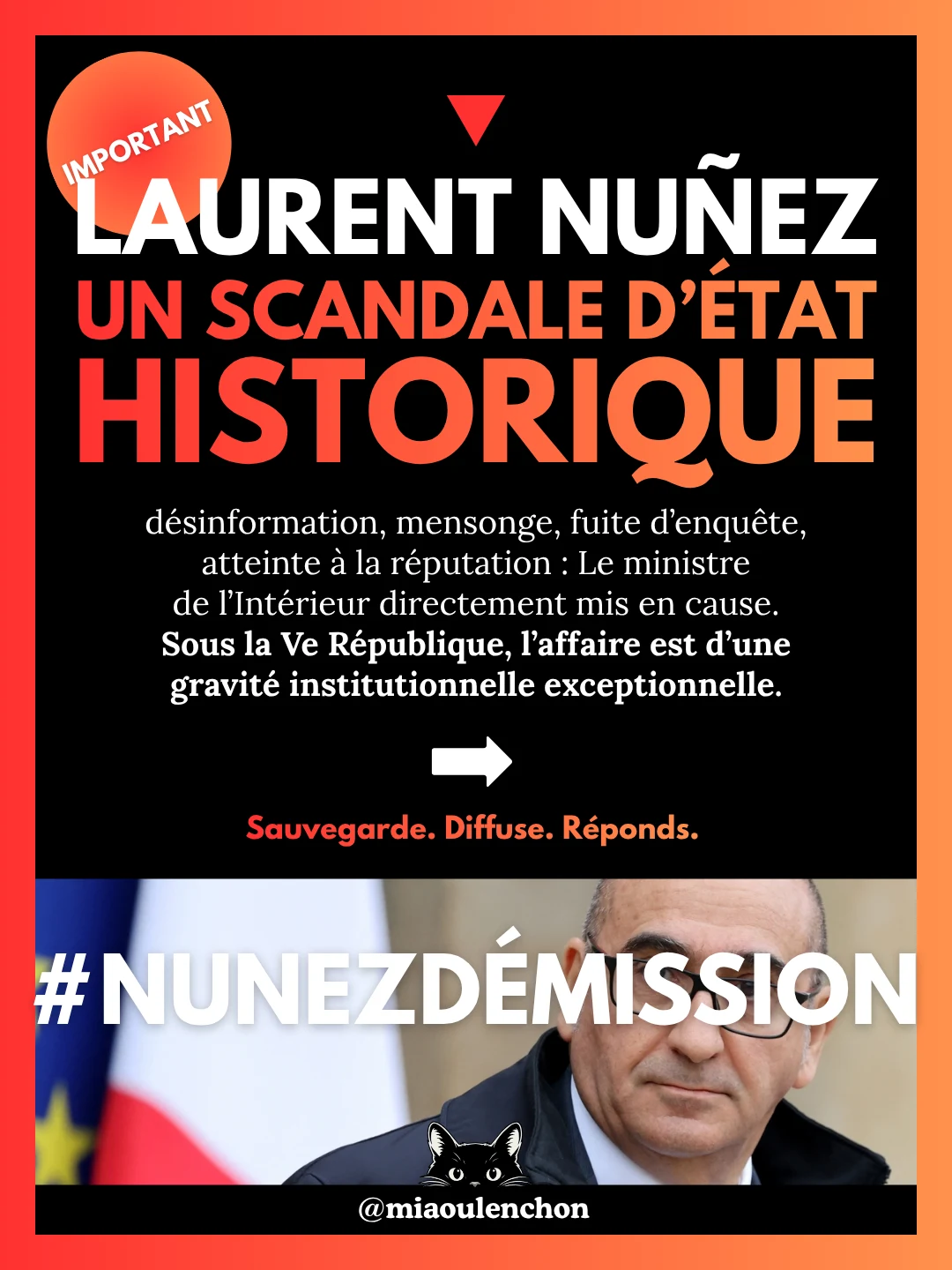 Laurent Nuñez : un scandale d’État historique — diapositive 1
