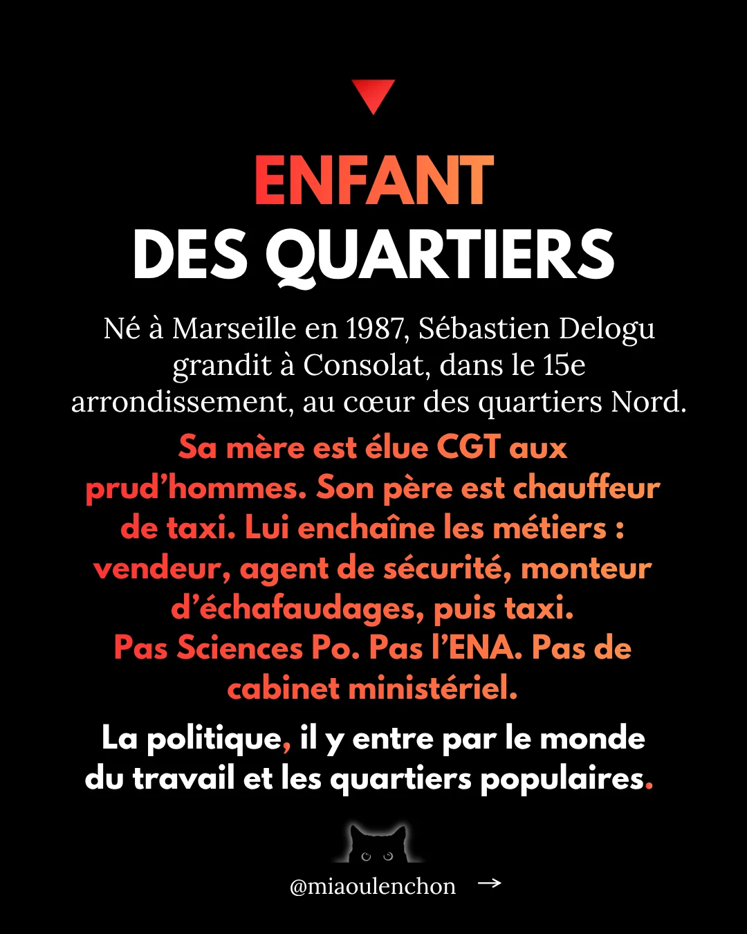 Sébastien Delogu : cible politique — diapositive 3
