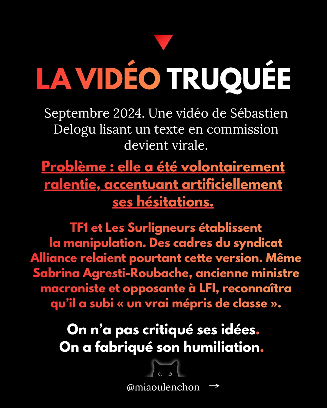 Sébastien Delogu : cible politique — diapositive 8