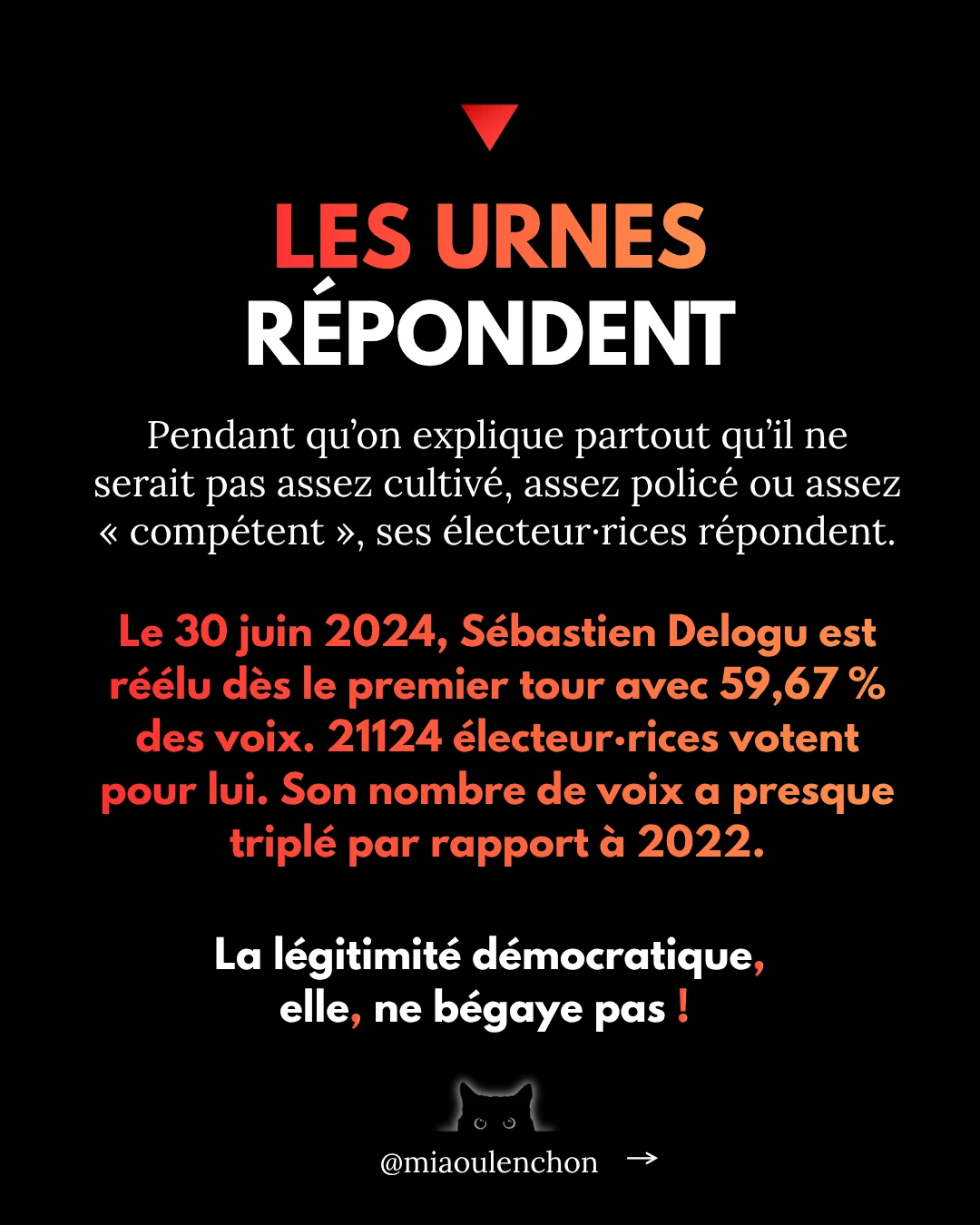 Sébastien Delogu : cible politique — diapositive 9