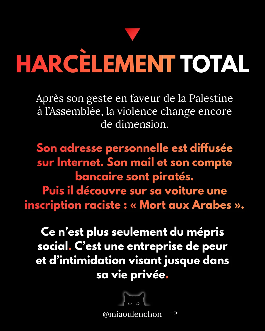 Sébastien Delogu : cible politique — diapositive 10
