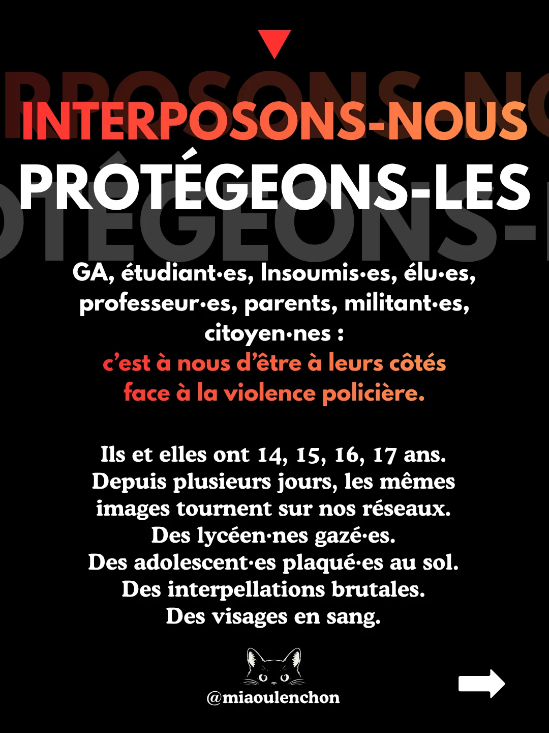 Interposons-nous, protégeons-les — diapositive 1