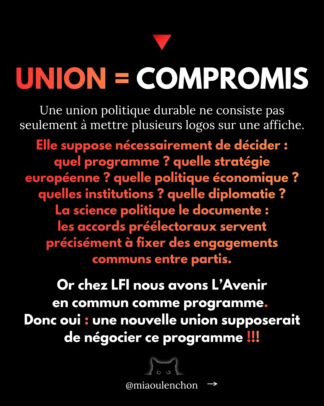 Arrêtez avec l’union — diapositive 4