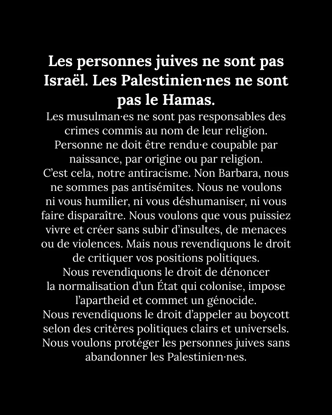 Non Barbara, nous ne sommes pas antisémites ! — diapositive 12