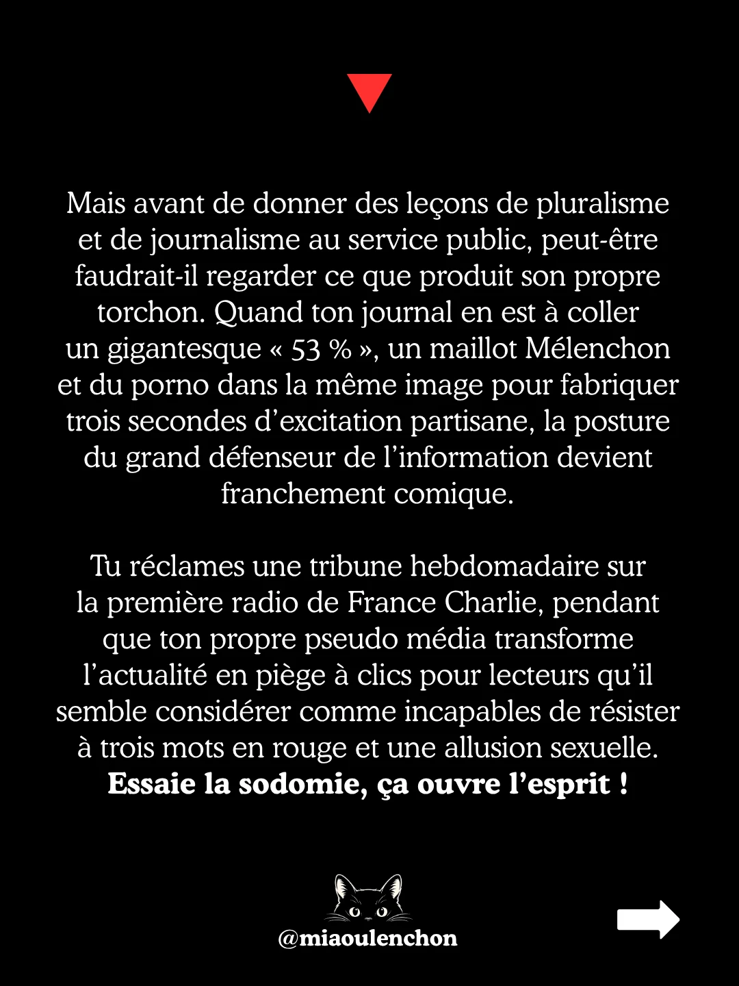 « Du porno de souche » : parodie des sondages Valeurs actuelles — diapositive 7