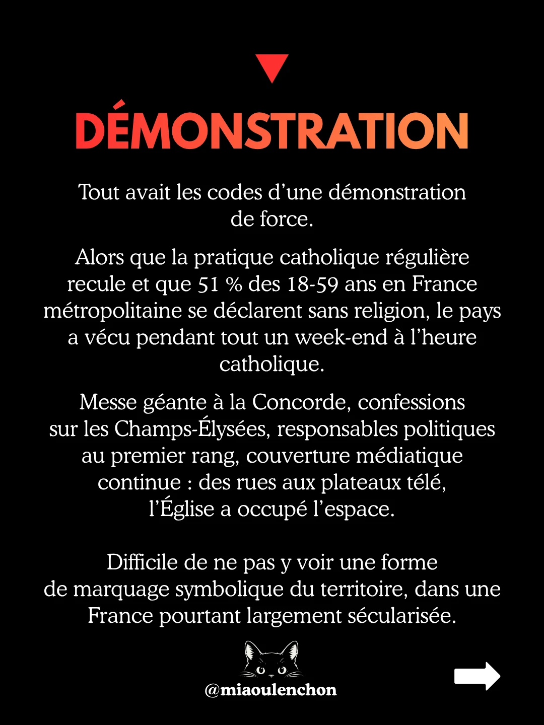 Visite du pape : la laïcité à géométrie variable — diapositive 2