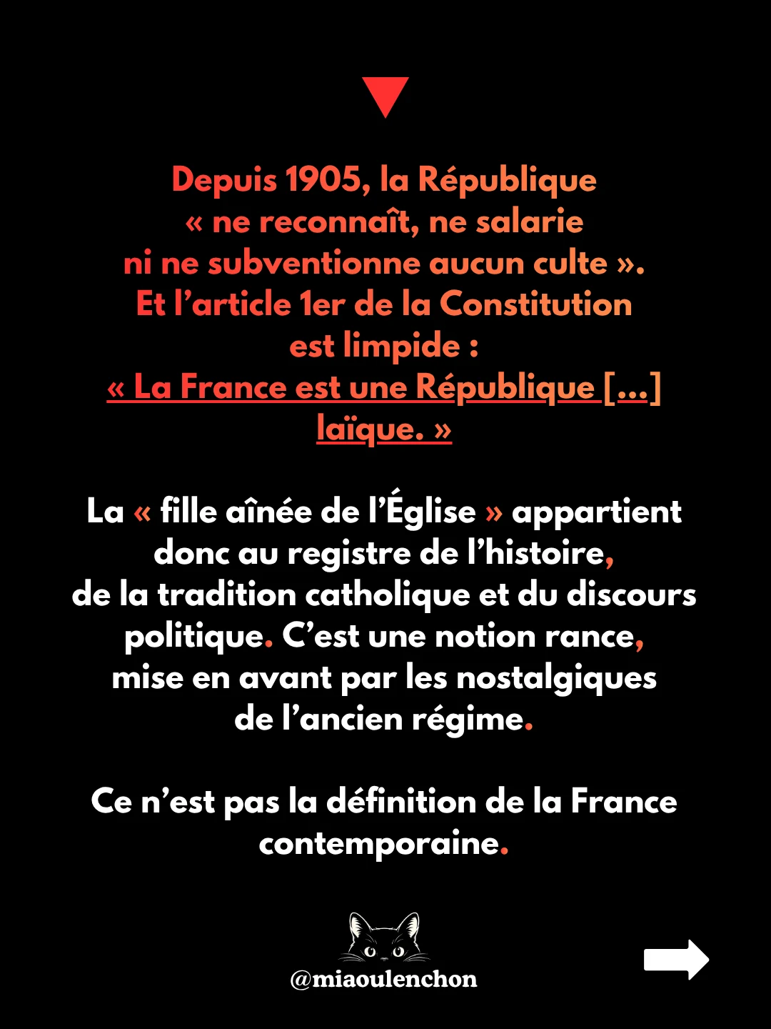 Visite du pape : la laïcité à géométrie variable — diapositive 11