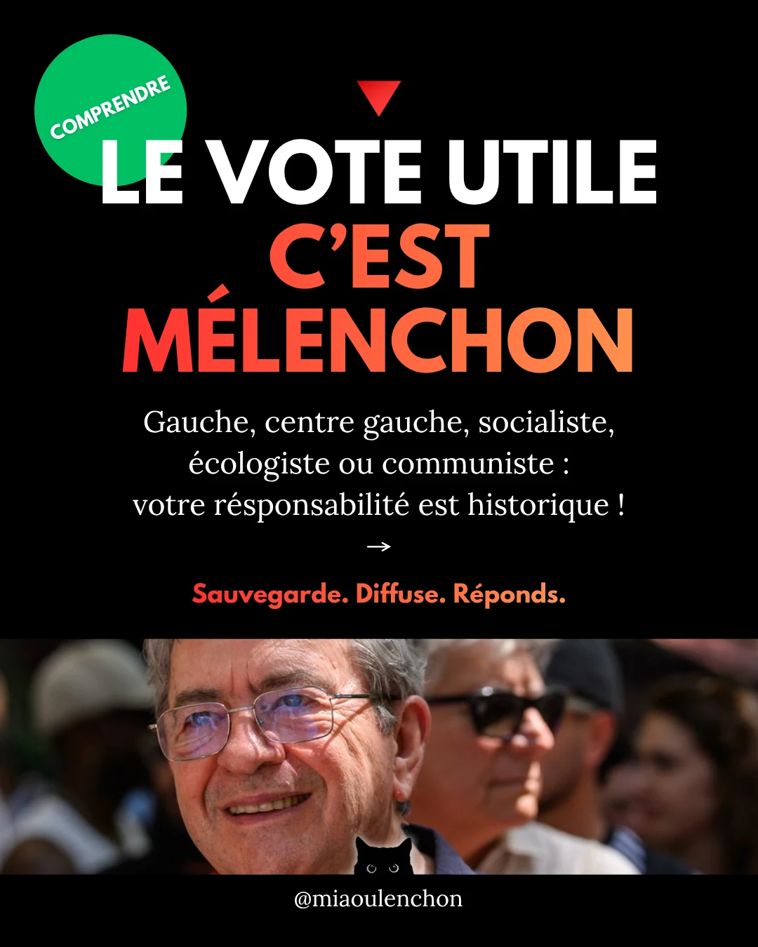 Le vote utile, c’est Mélenchon — diapositive 1
