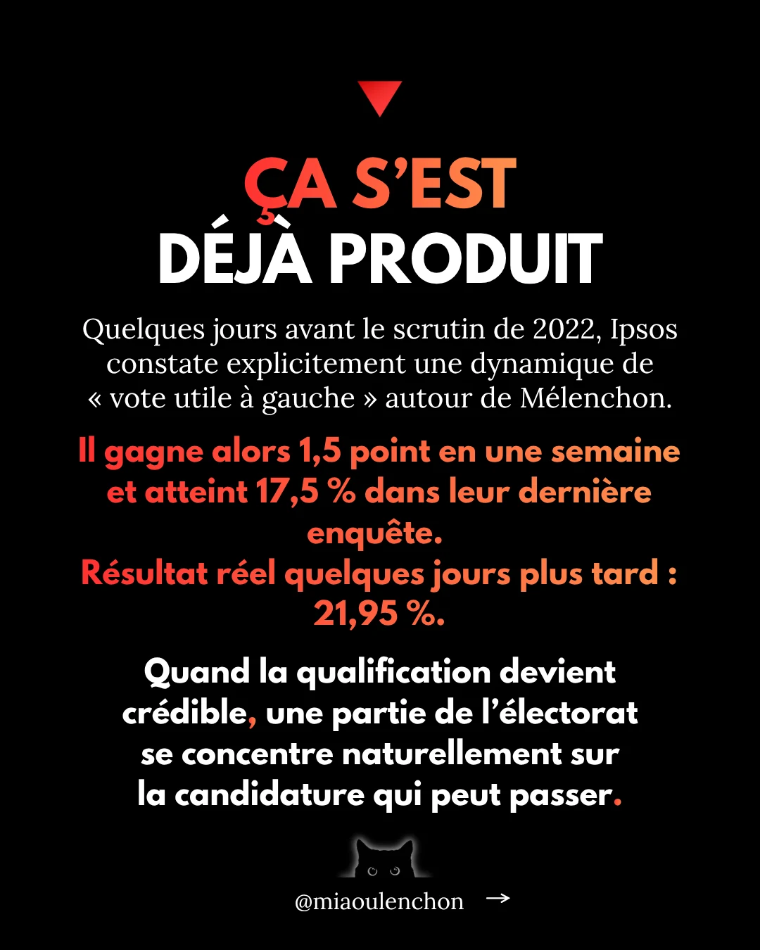 Le vote utile, c’est Mélenchon — diapositive 5