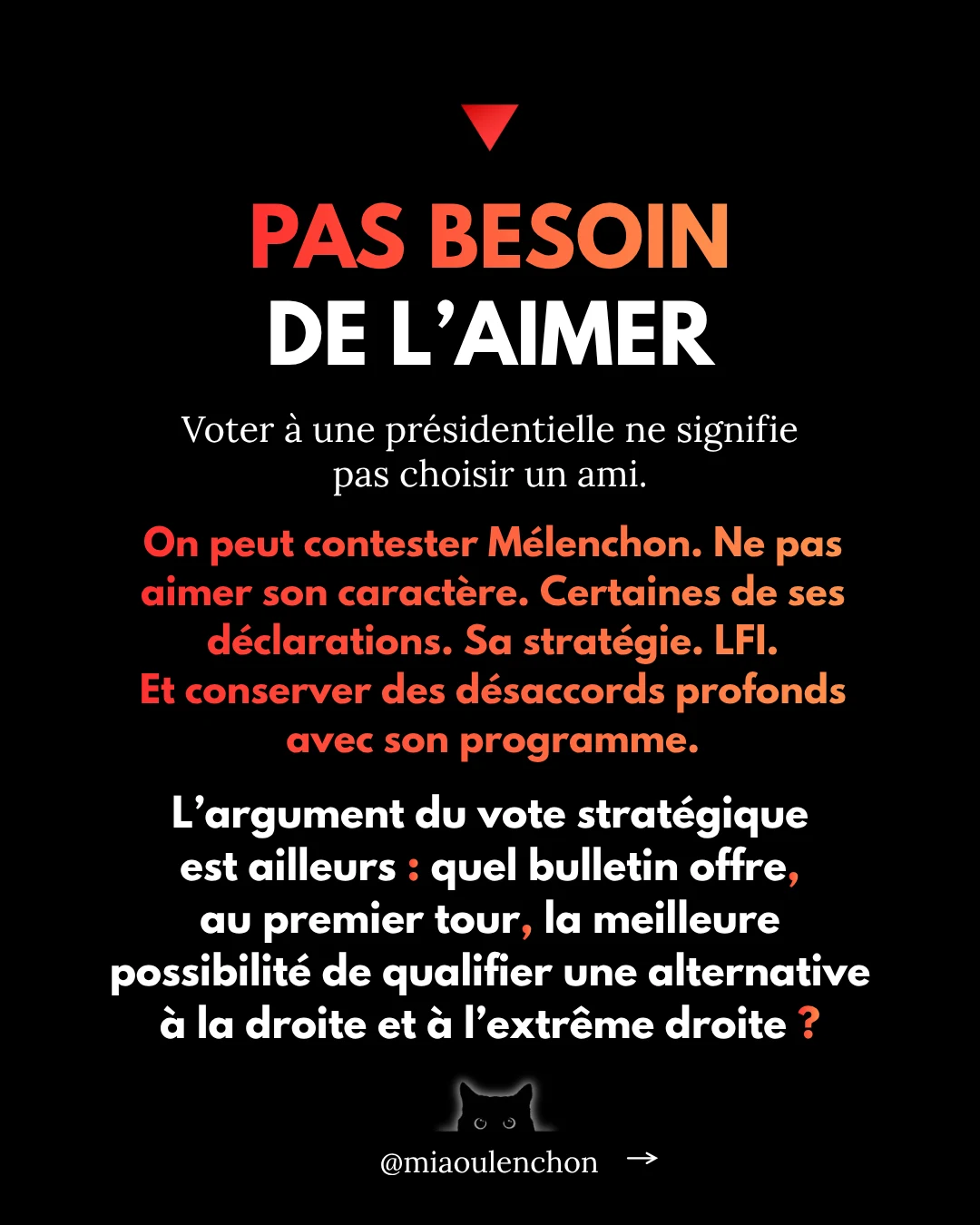 Le vote utile, c’est Mélenchon — diapositive 13