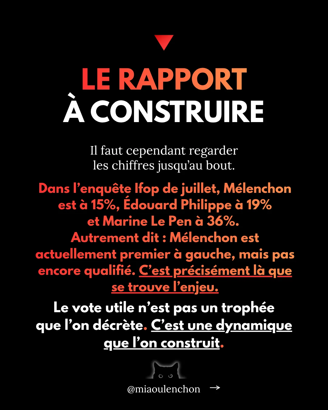 Le vote utile, c’est Mélenchon — diapositive 16